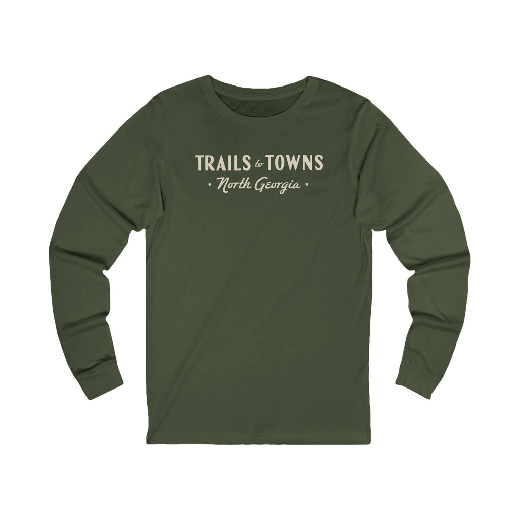 Trails to Towns North Georgia by Greg Goad | Long Sleeve Tee - Long-sleeve | ShirtyAgents
