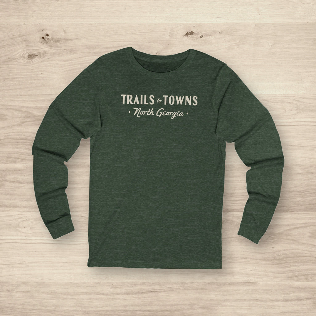 Trails to Towns North Georgia by Greg Goad | Long Sleeve Tee - Long-sleeve | ShirtyAgents