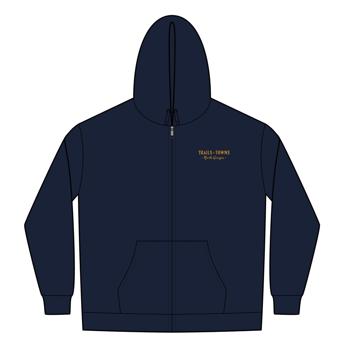 Trails to Towns North Georgia by Greg Goad | Sherpa-Lined Hooded Jacket - Hoodie | ShirtyAgents