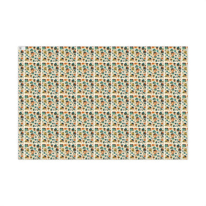Vintage Neighborhood Holiday Gift Wrap - Home Decor | ShirtyAgents