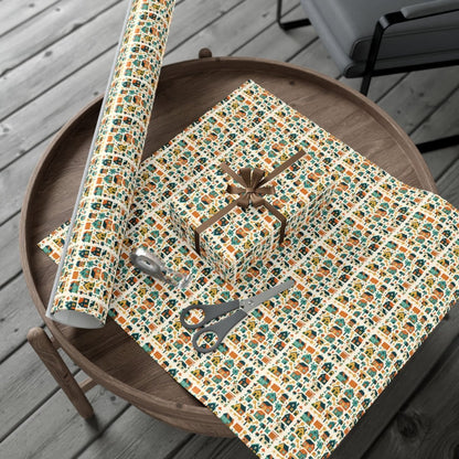 Vintage Neighborhood Holiday Gift Wrap - Home Decor | ShirtyAgents