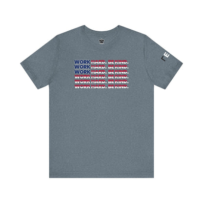 Work Hard Be Kind American - T-Shirt | ShirtyAgents