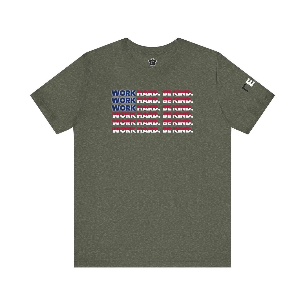 Work Hard Be Kind American - T-Shirt | ShirtyAgents