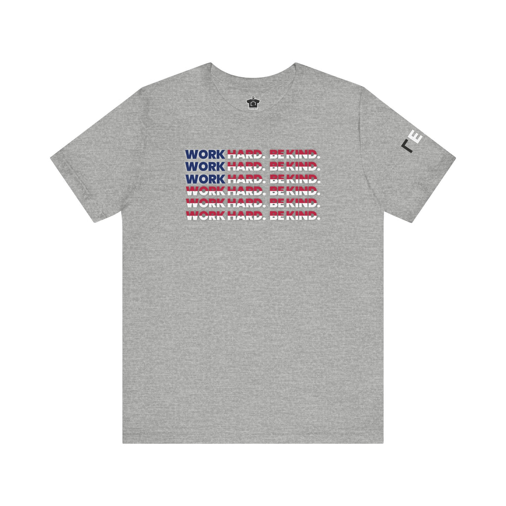 Work Hard Be Kind American - T-Shirt | ShirtyAgents