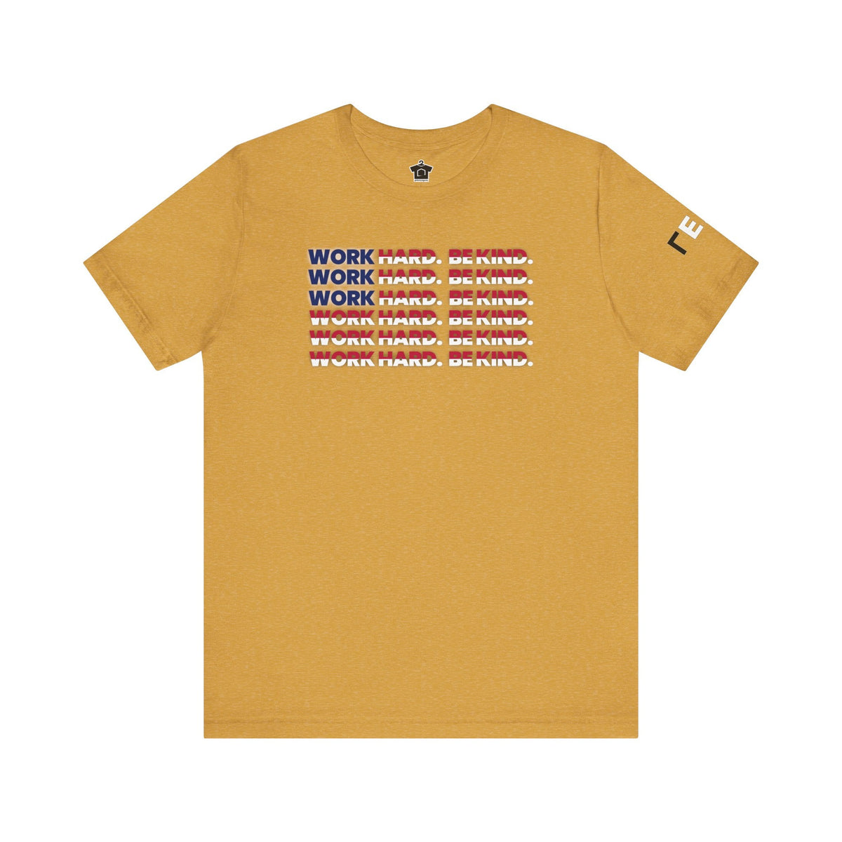 Work Hard Be Kind American - T-Shirt | ShirtyAgents