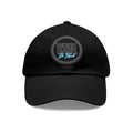 Work Hard Be Kind Black Circle Hat with Leather Patch - Hats | ShirtyAgents
