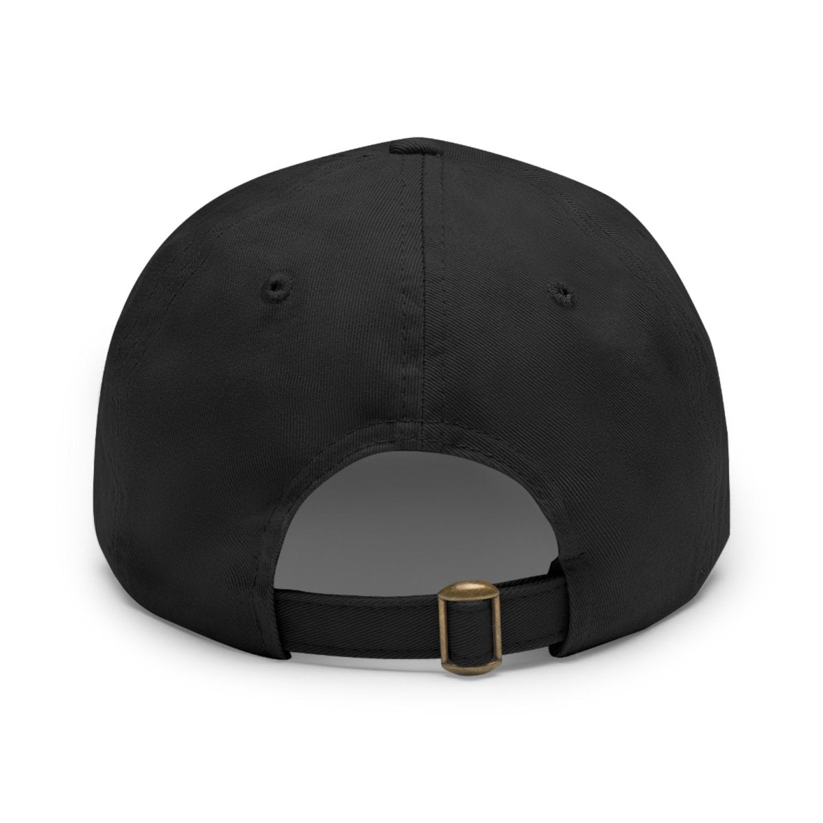 Work Hard Be Kind Black Circle Hat with Leather Patch - Hats | ShirtyAgents