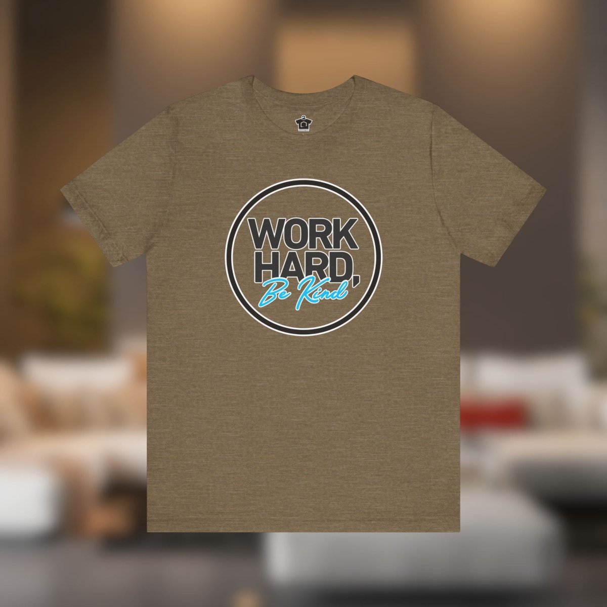 Work Hard, Be Kind Black Circle Tee - T-Shirt | ShirtyAgents