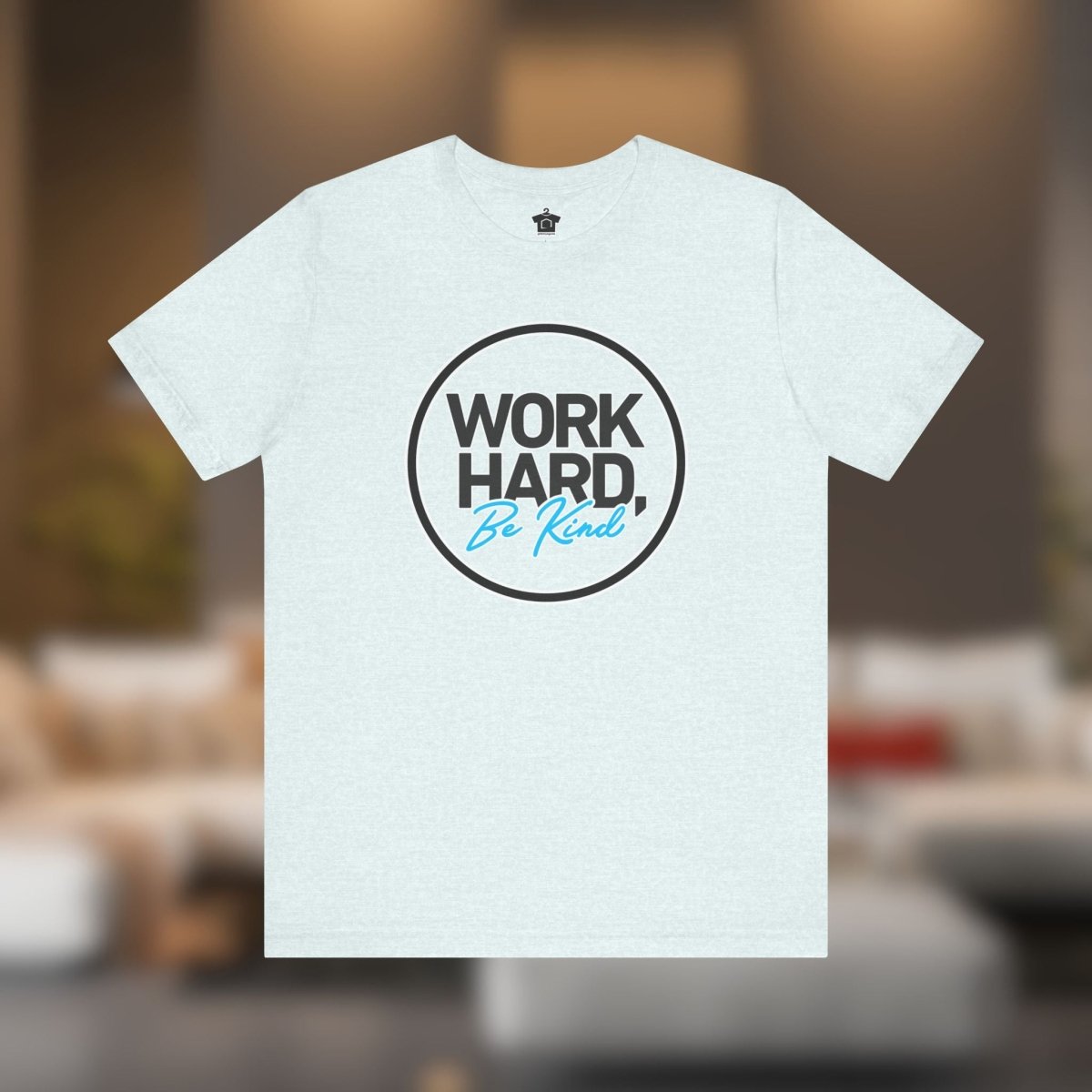 Work Hard, Be Kind Black Circle Tee - T-Shirt | ShirtyAgents