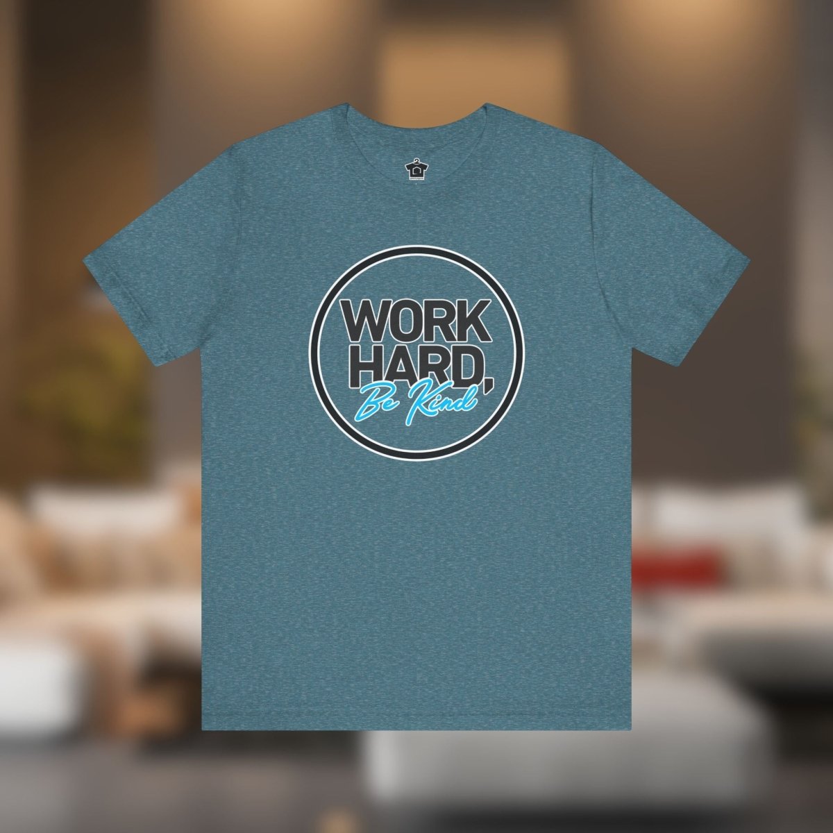 Work Hard, Be Kind Black Circle Tee - T-Shirt | ShirtyAgents