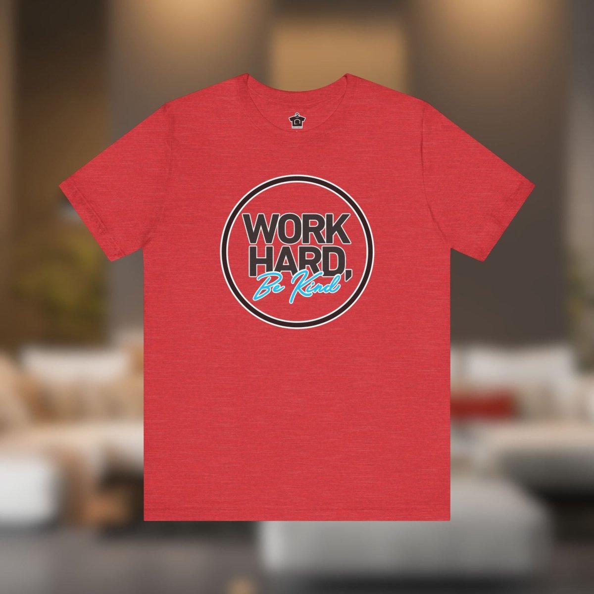 Work Hard, Be Kind Black Circle Tee - T-Shirt | ShirtyAgents