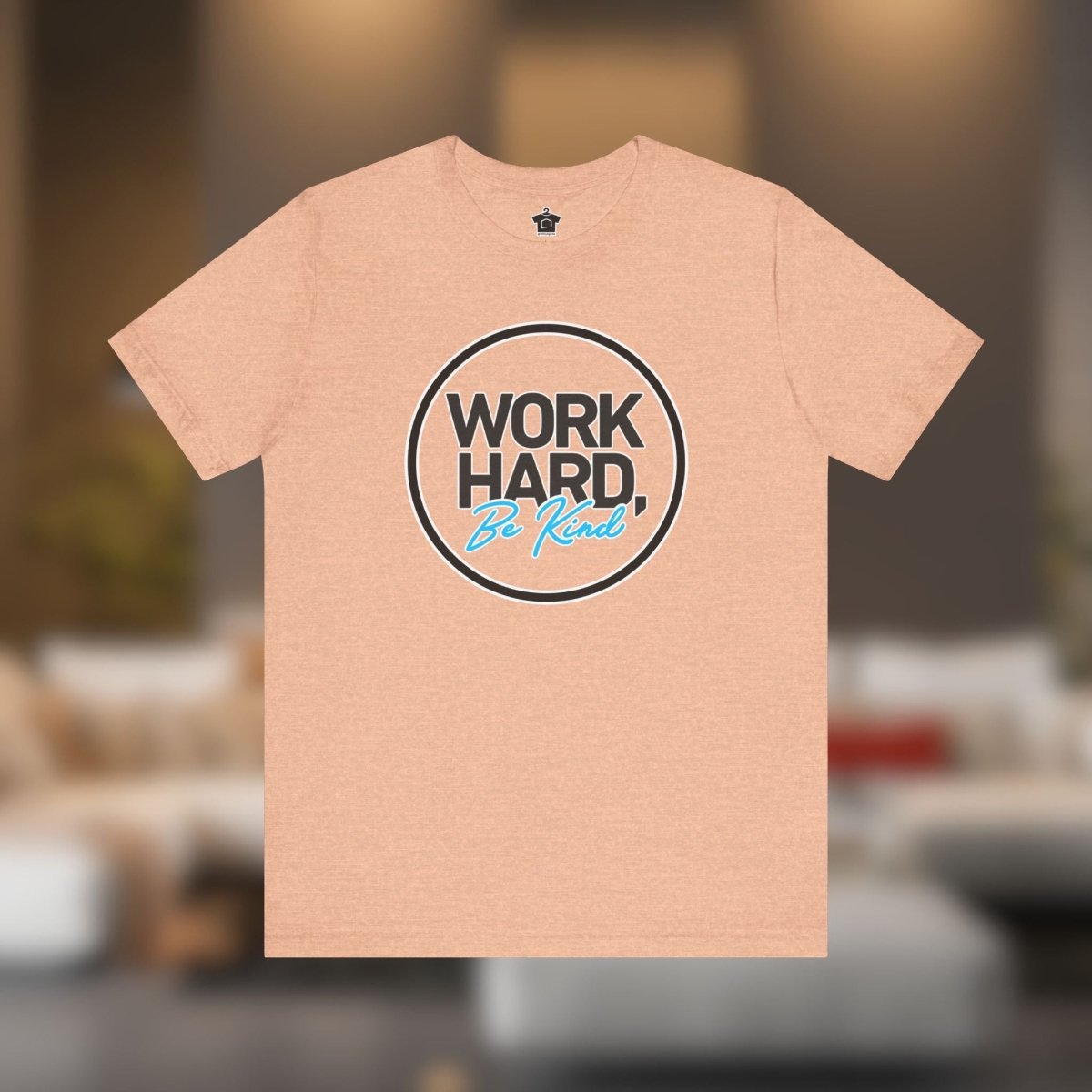 Work Hard, Be Kind Black Circle Tee - T-Shirt | ShirtyAgents