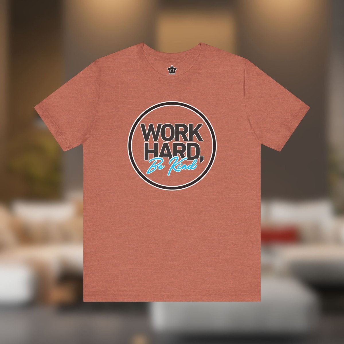 Work Hard, Be Kind Black Circle Tee - T-Shirt | ShirtyAgents