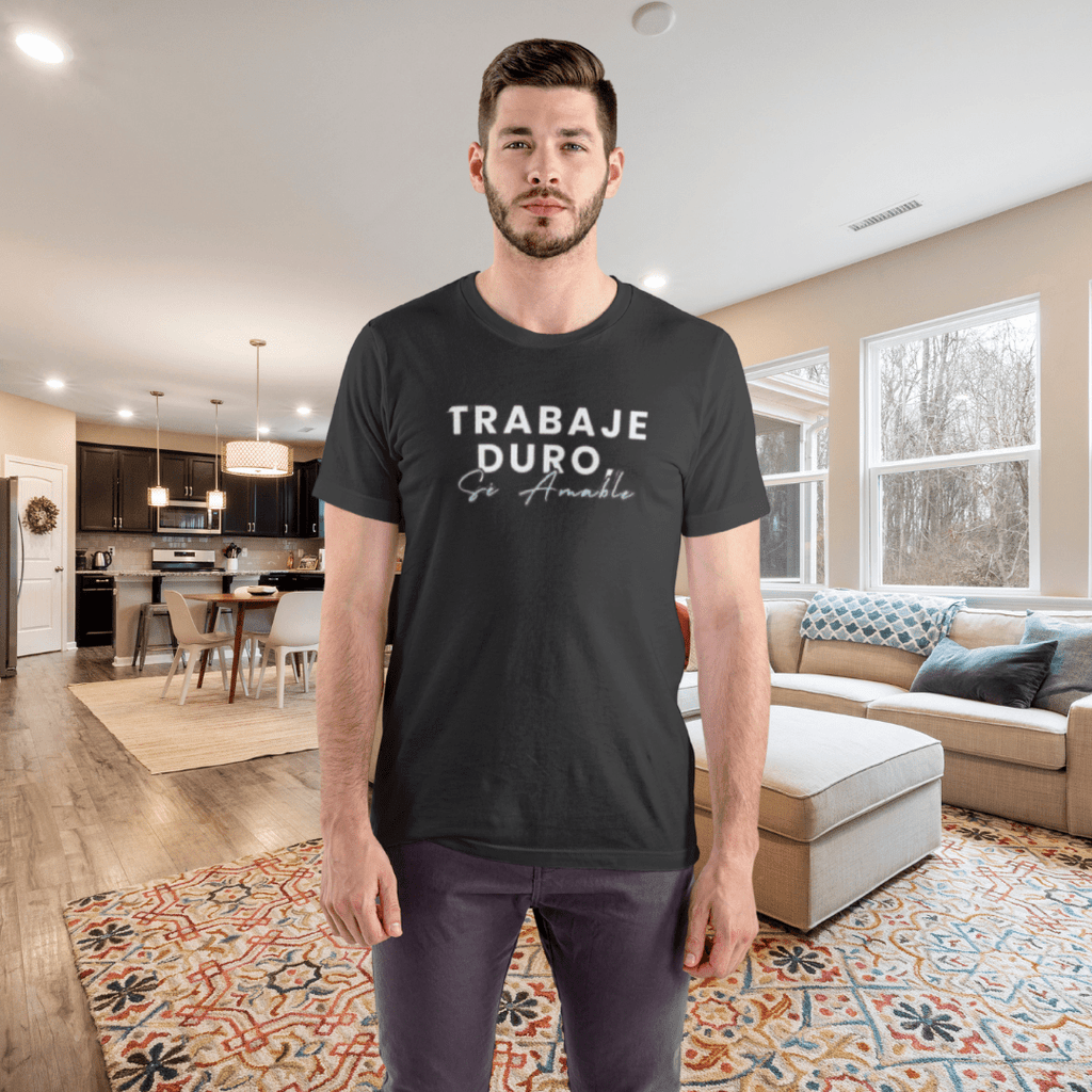 Work Hard, Be Kind – Modern Mint T-Shirt (Español Edition) – Unofficial - T-Shirt | ShirtyAgents