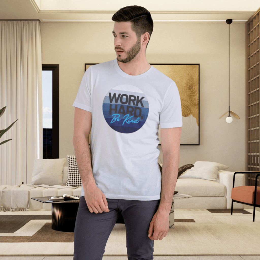 Work Hard – Horizon Blue Tee - T-Shirt | ShirtyAgents