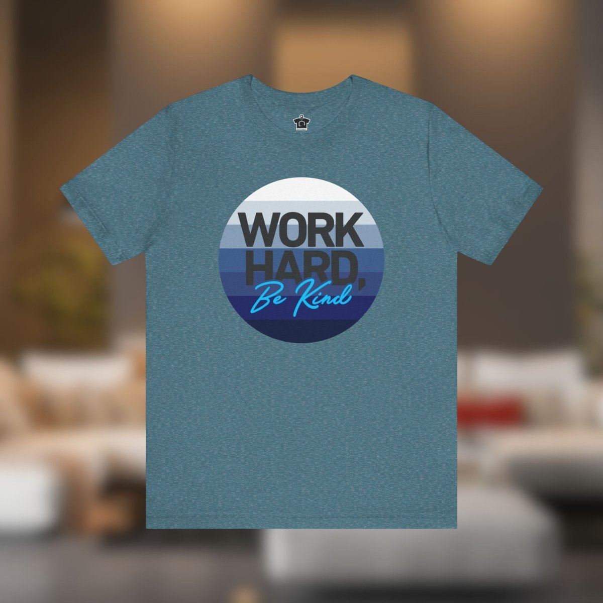 Work Hard – Horizon Blue Tee - T-Shirt | ShirtyAgents