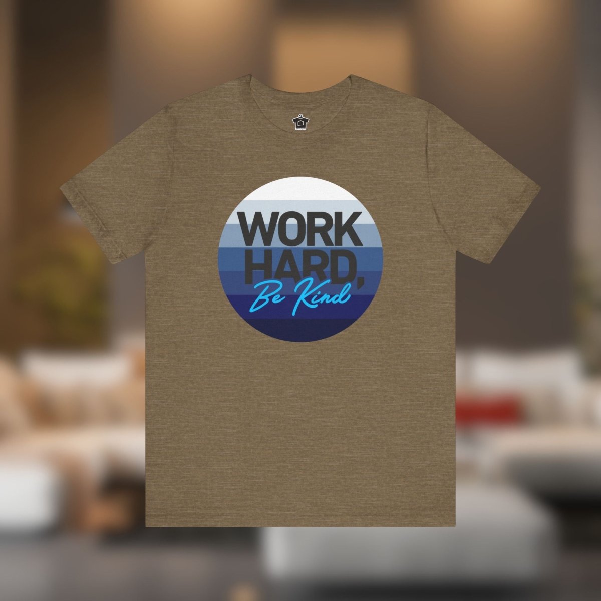 Work Hard – Horizon Blue Tee - T-Shirt | ShirtyAgents