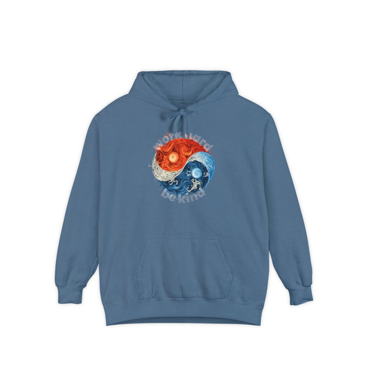Yin and Yang Work Hard, Be Kind Hoodie - Hoodie | ShirtyAgents