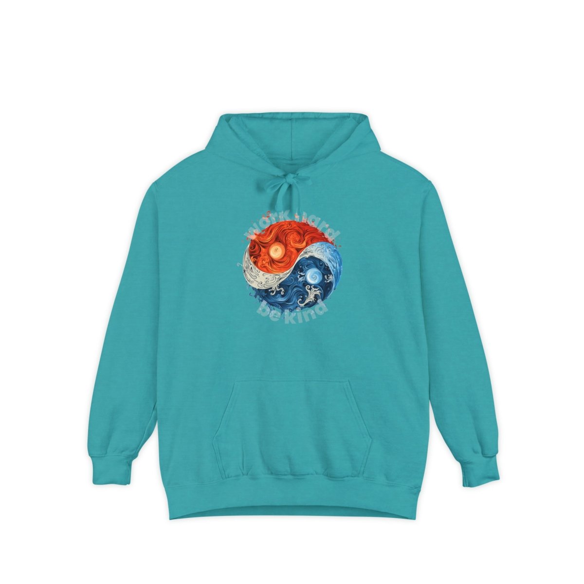 Yin and Yang Work Hard, Be Kind Hoodie - Hoodie | ShirtyAgents
