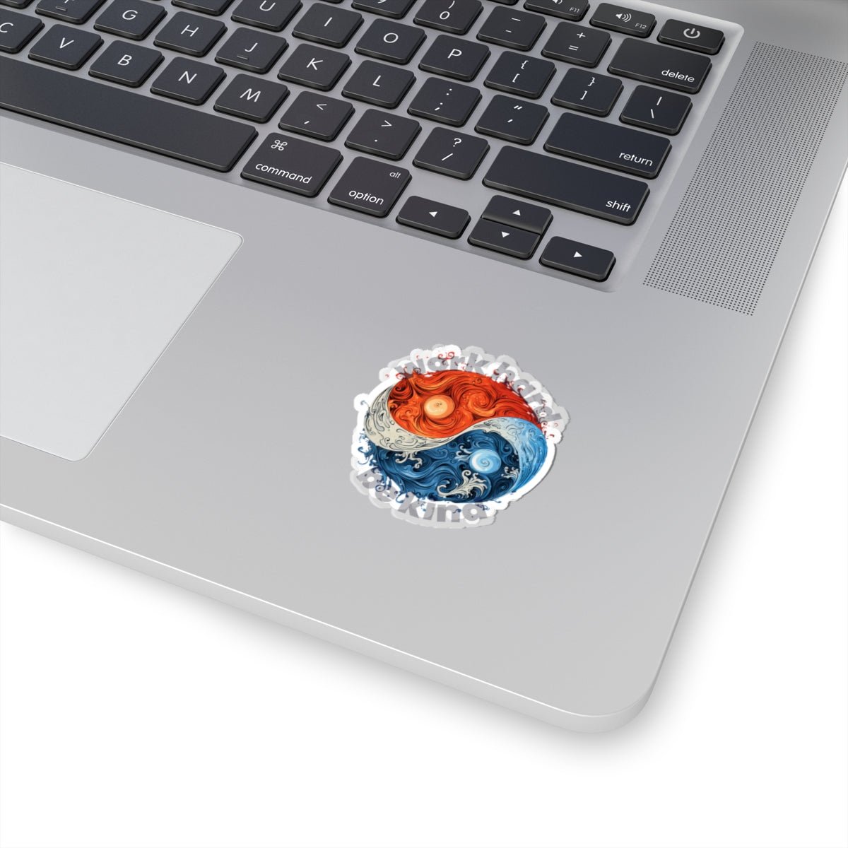 Yin and Yang Work Hard Be Kind Sticker - Paper products | ShirtyAgents