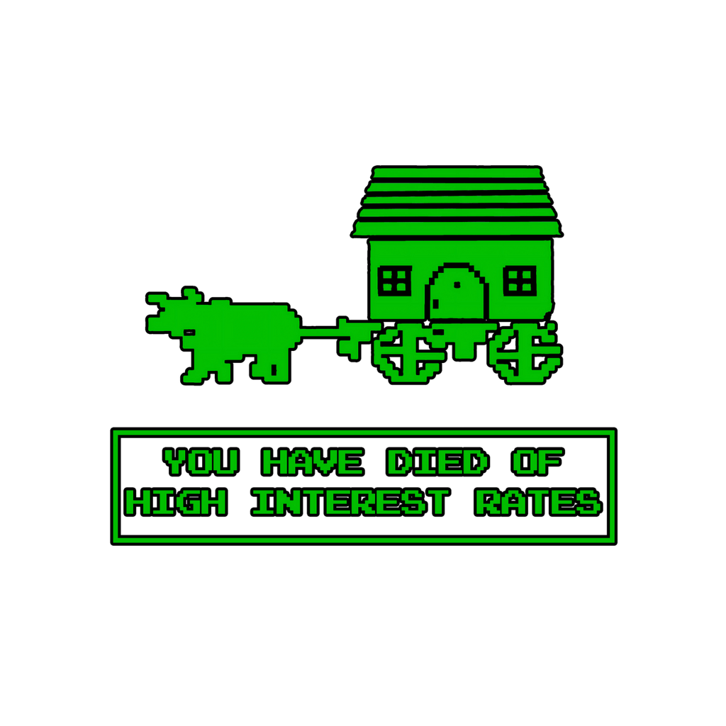 You Have Died of High Interest Rates (Long Sleeve) - Long - sleeve | ShirtyAgents