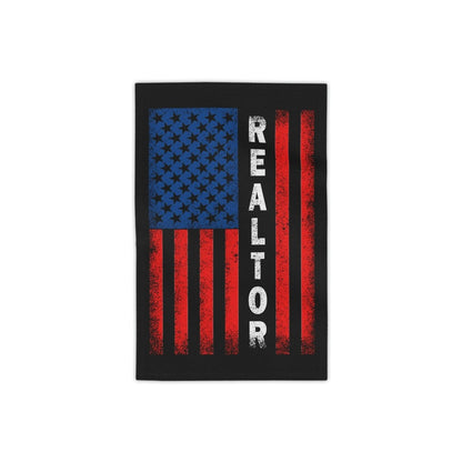 American Flag Realtor Beach Towels - Home Decor | ShirtyAgents