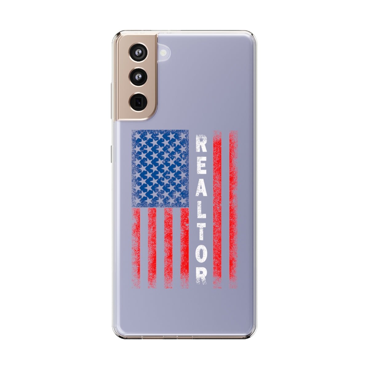 American Flag Realtor Clear Phone Case - Phone Case | ShirtyAgents