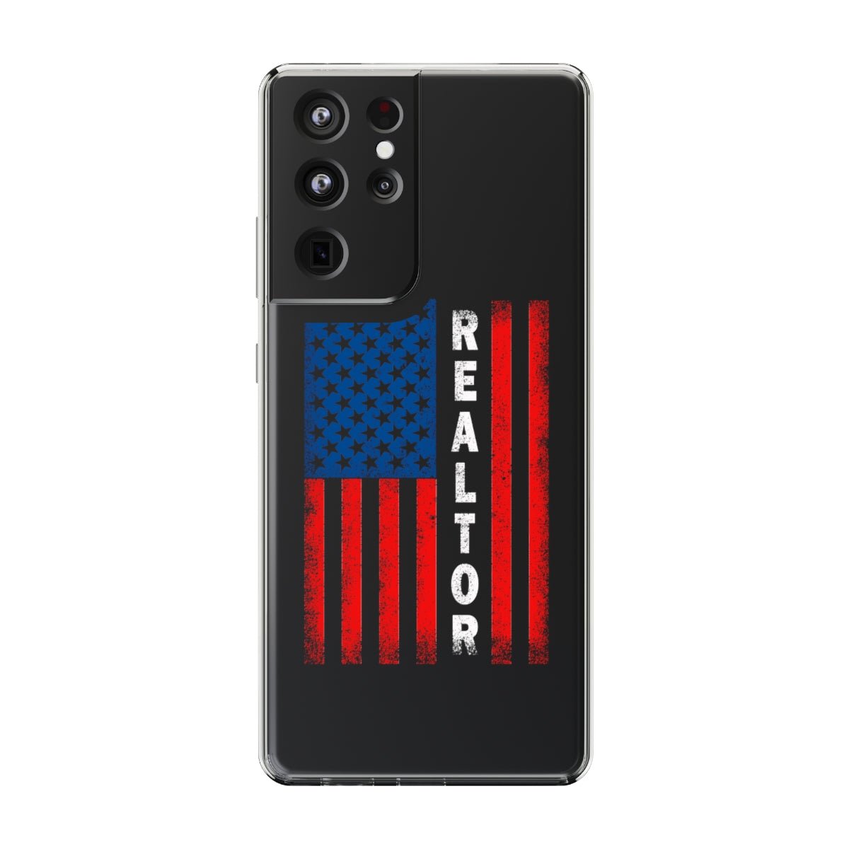 American Flag Realtor Clear Phone Case - Phone Case | ShirtyAgents