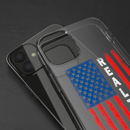 American Flag Realtor Clear Phone Case - Phone Case | ShirtyAgents