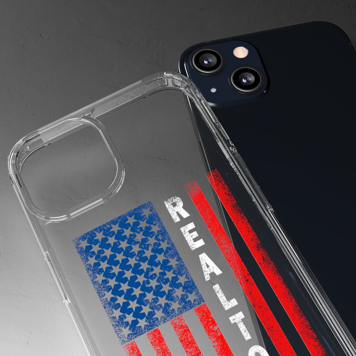 American Flag Realtor Clear Phone Case - Phone Case | ShirtyAgents