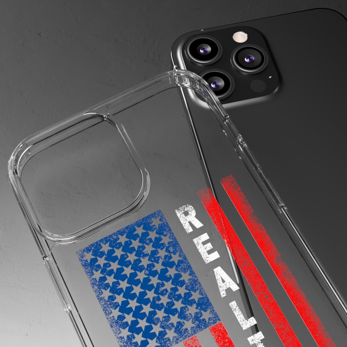 American Flag Realtor Clear Phone Case - Phone Case | ShirtyAgents