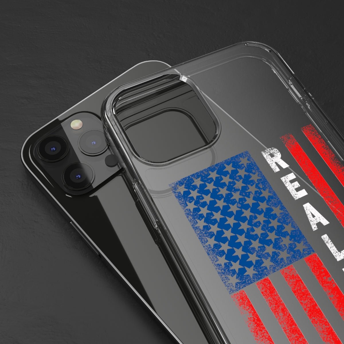 American Flag Realtor Clear Phone Case - Phone Case | ShirtyAgents
