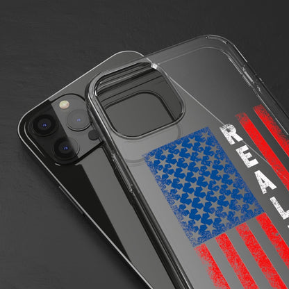 American Flag Realtor Clear Phone Case - Phone Case | ShirtyAgents