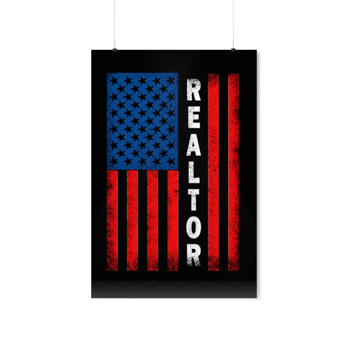 American Flag Realtor Premium Matte Vertical Posters - Poster | ShirtyAgents