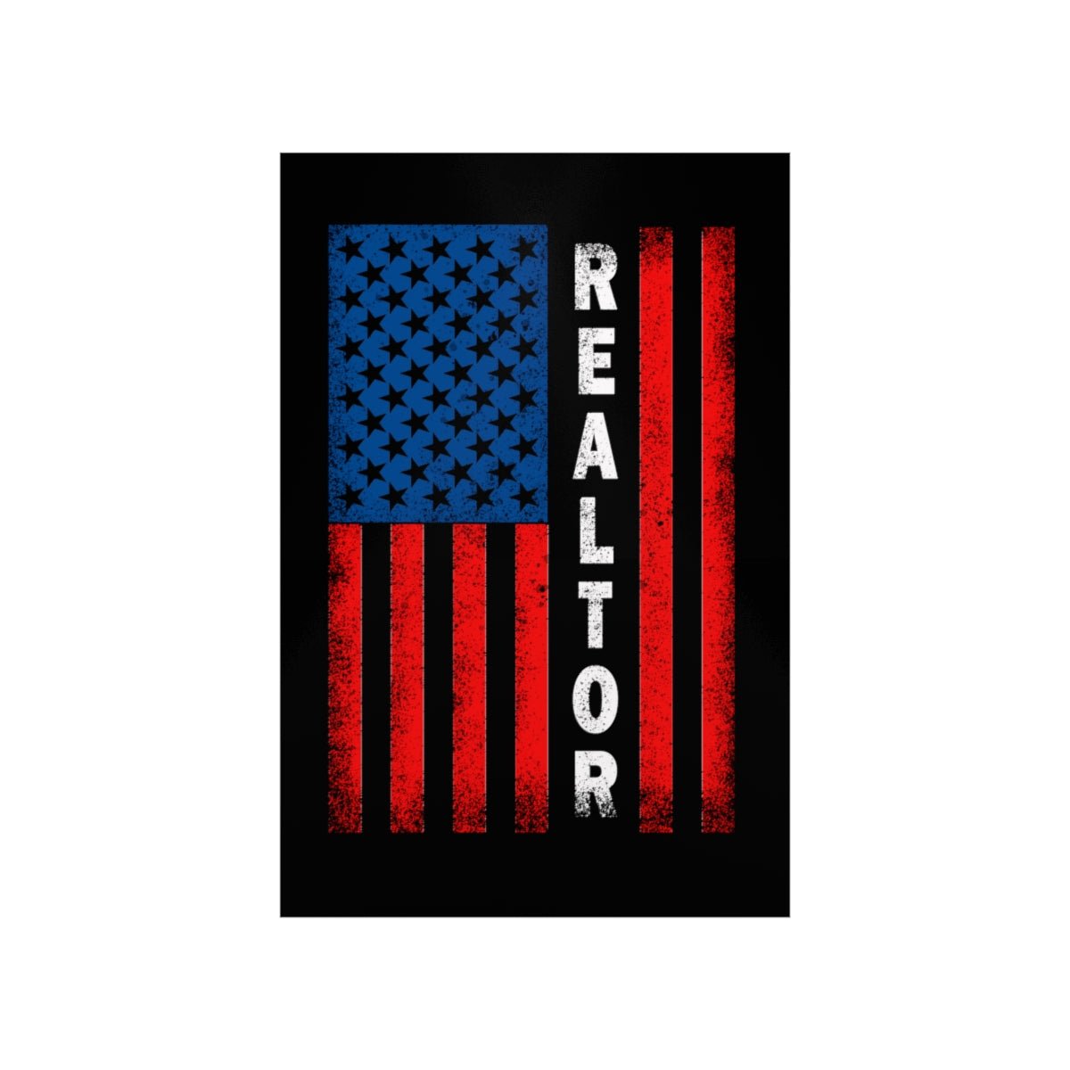 American Flag Realtor Premium Matte Vertical Posters - Poster | ShirtyAgents