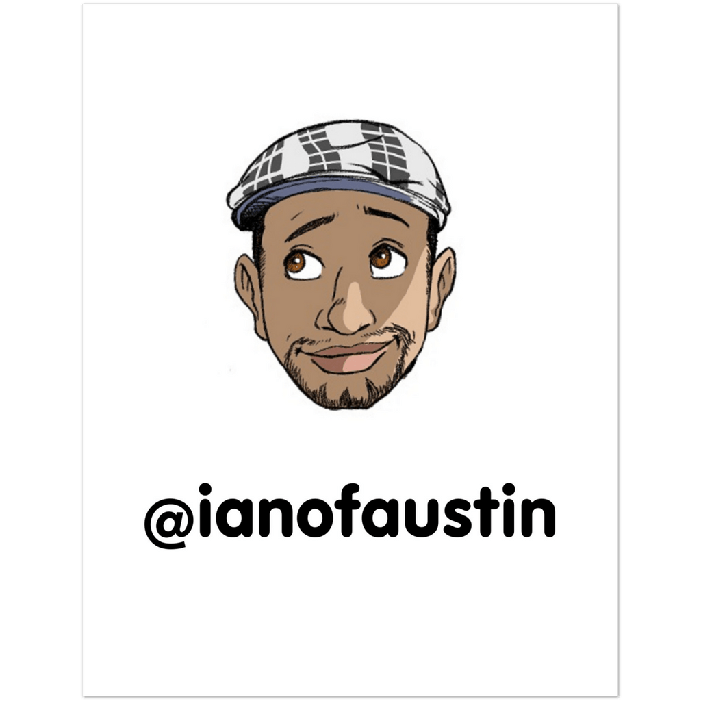 @ianofaustin Head Logo Thank You Pack of 10 2 - sided cards - Print Material | ShirtyAgents