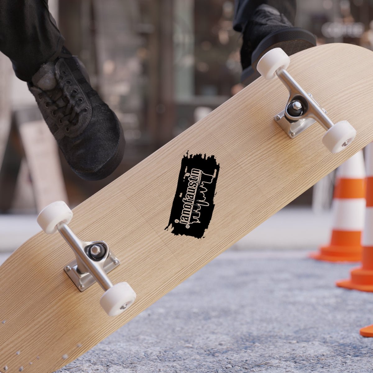 🌆 @ianofaustin REAL Austin Skyline Black Brush Outdoor Sticker #ianofaustin - Paper products | ShirtyAgents