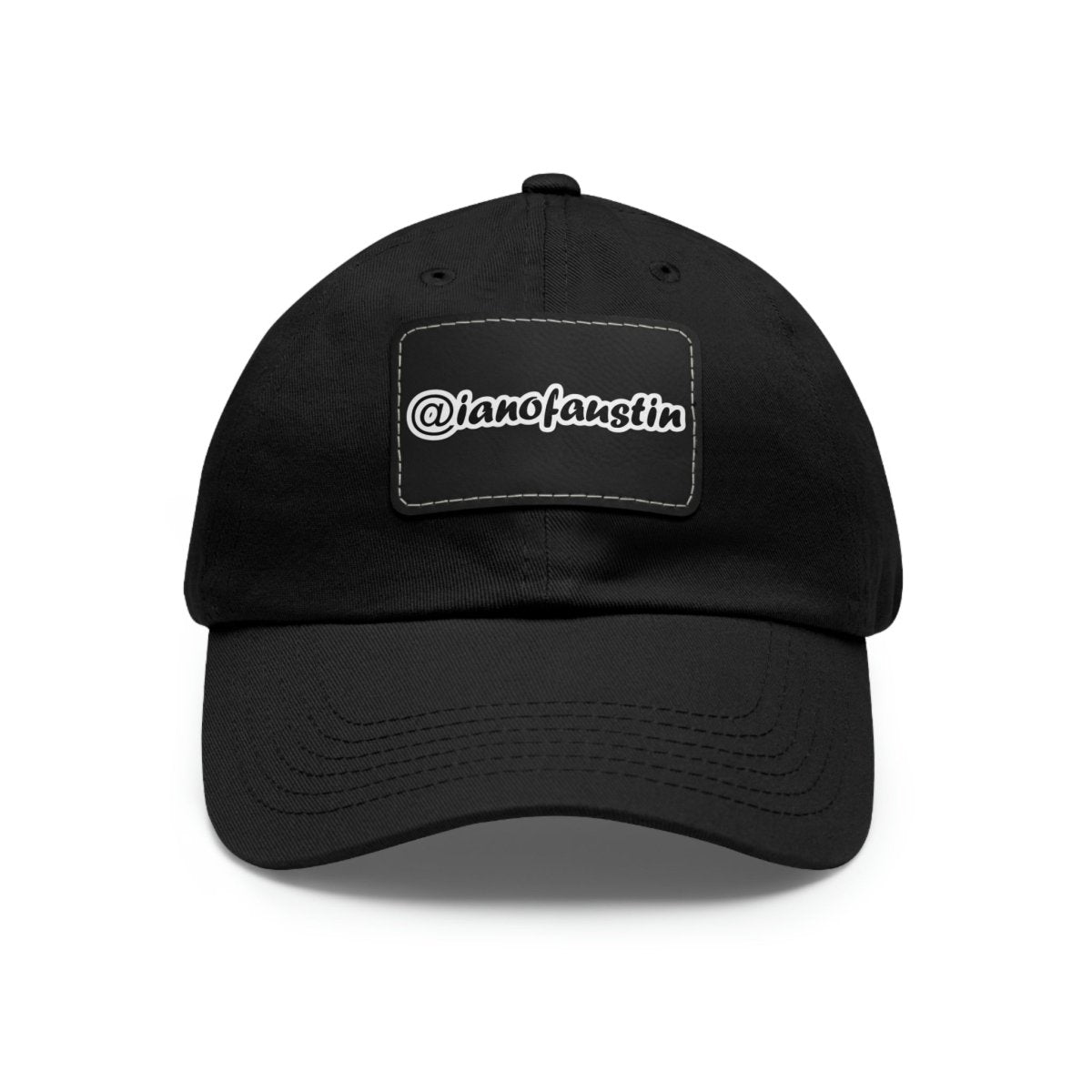 🧢 @ianofaustin Signature Logo Hat with Leather Patch #ianofaustin - Hats | ShirtyAgents