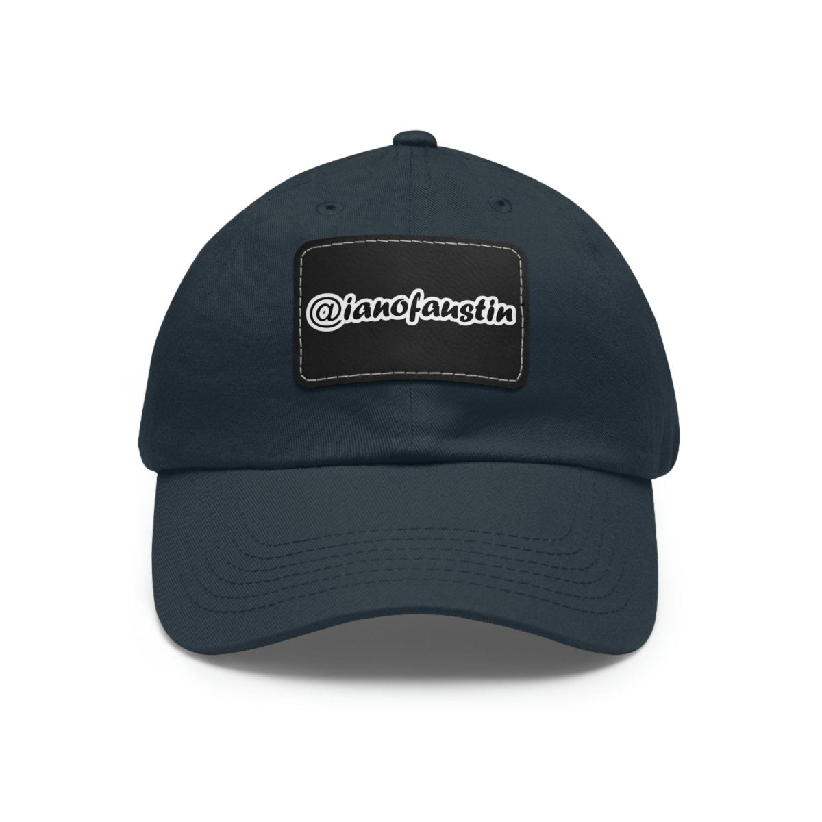 🧢 @ianofaustin Signature Logo Hat with Leather Patch #ianofaustin - Hats | ShirtyAgents