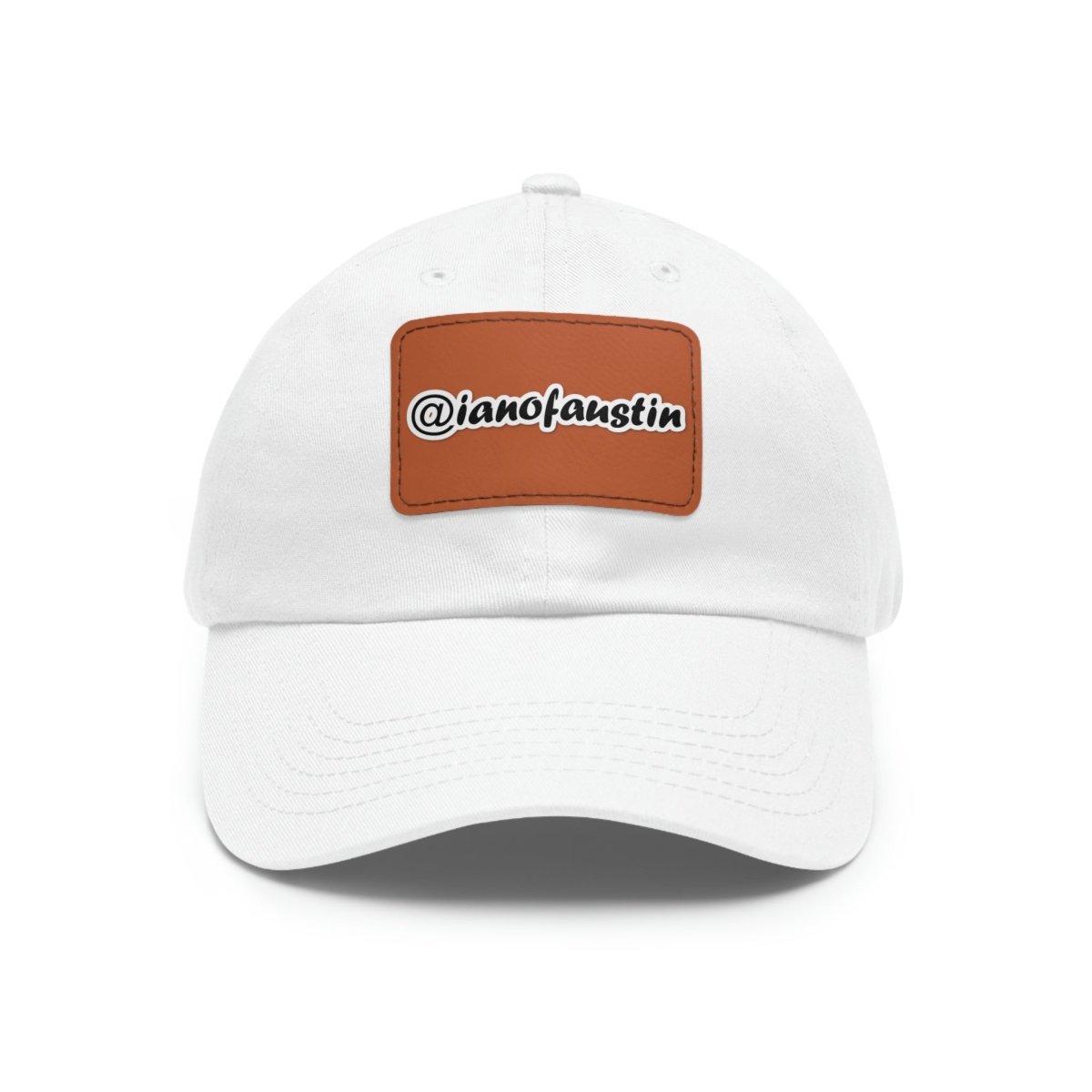 🧢 @ianofaustin Signature Logo Hat with Leather Patch #ianofaustin - Hats | ShirtyAgents
