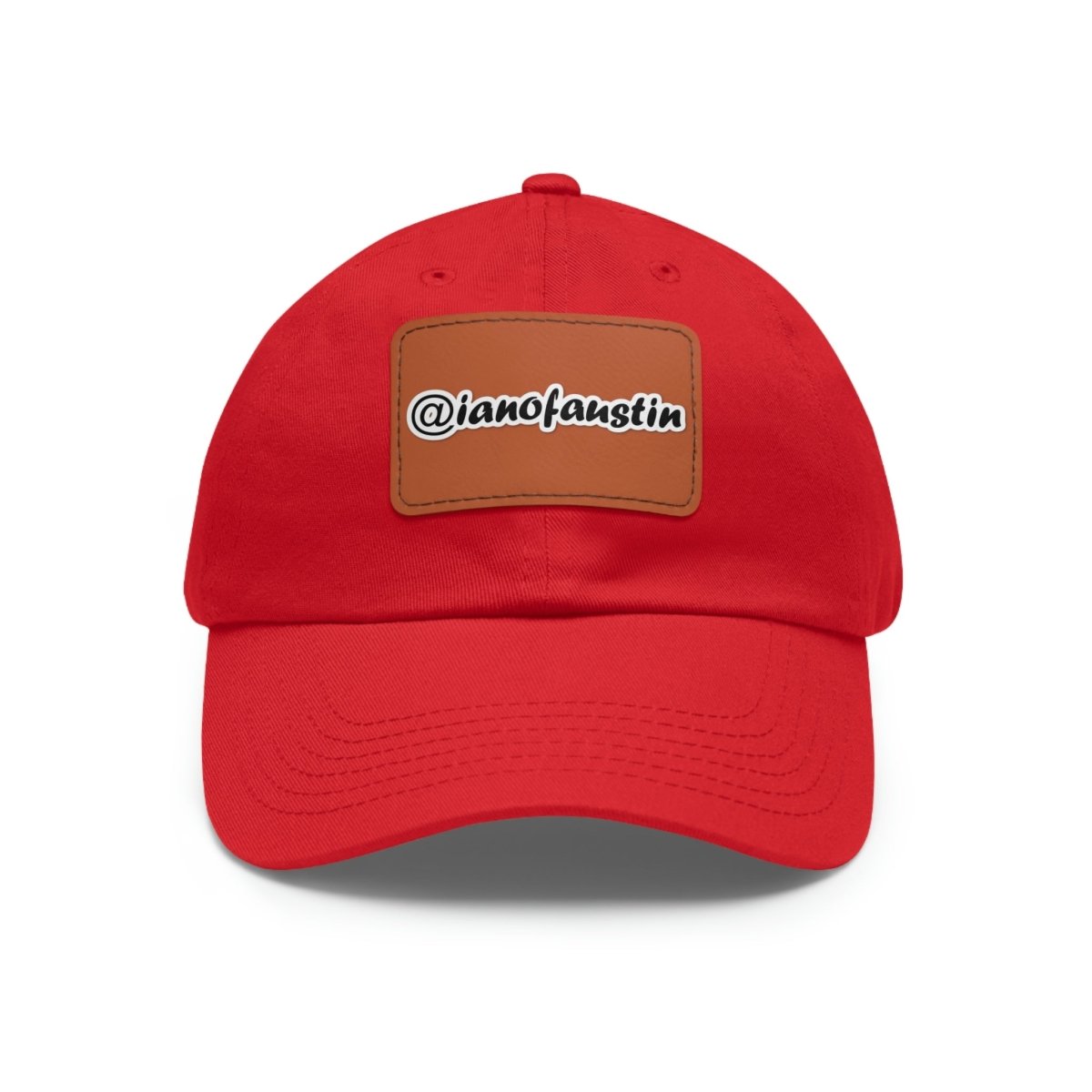 🧢 @ianofaustin Signature Logo Hat with Leather Patch #ianofaustin - Hats | ShirtyAgents