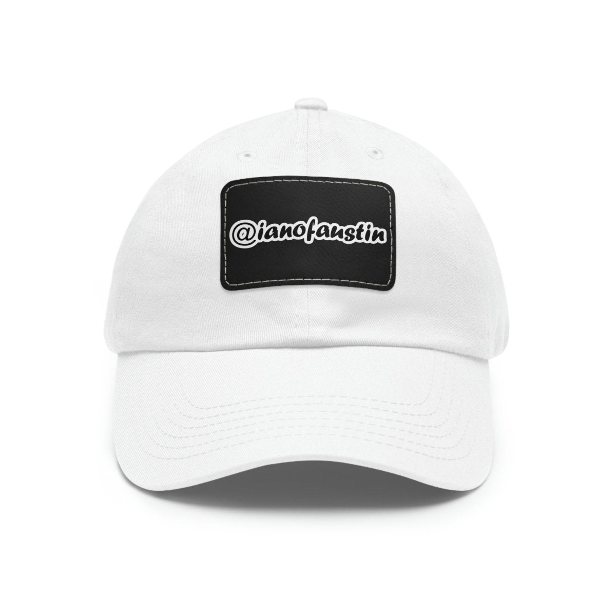 🧢 @ianofaustin Signature Logo Hat with Leather Patch #ianofaustin - Hats | ShirtyAgents