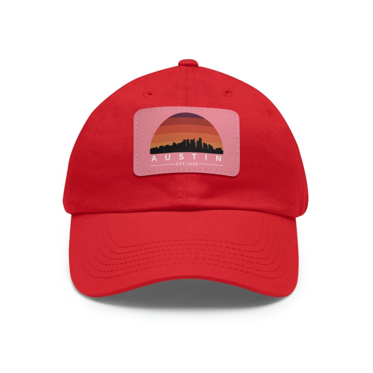 Austin Established Retro Sunset Hat with Leather Patch - Hats | ShirtyAgents