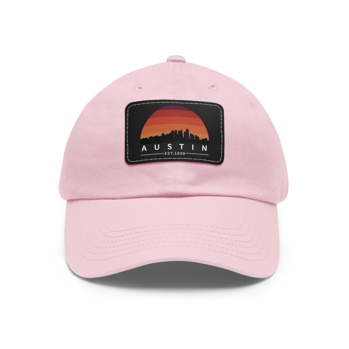 Austin Established Retro Sunset Hat with Leather Patch - Hats | ShirtyAgents