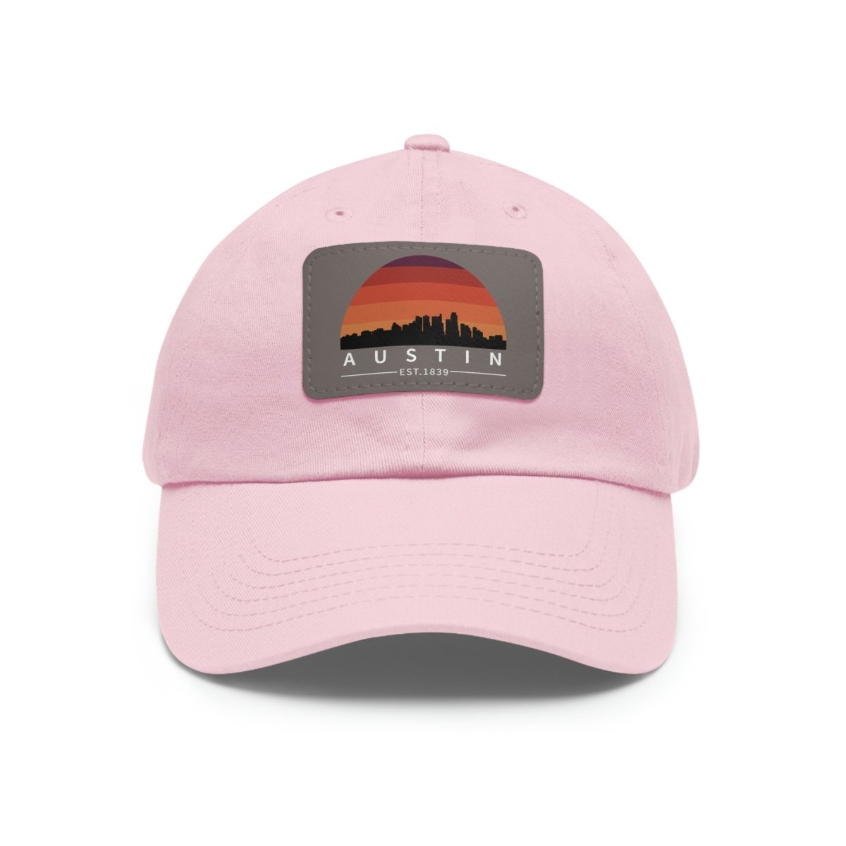 Austin Established Retro Sunset Hat with Leather Patch - Hats | ShirtyAgents