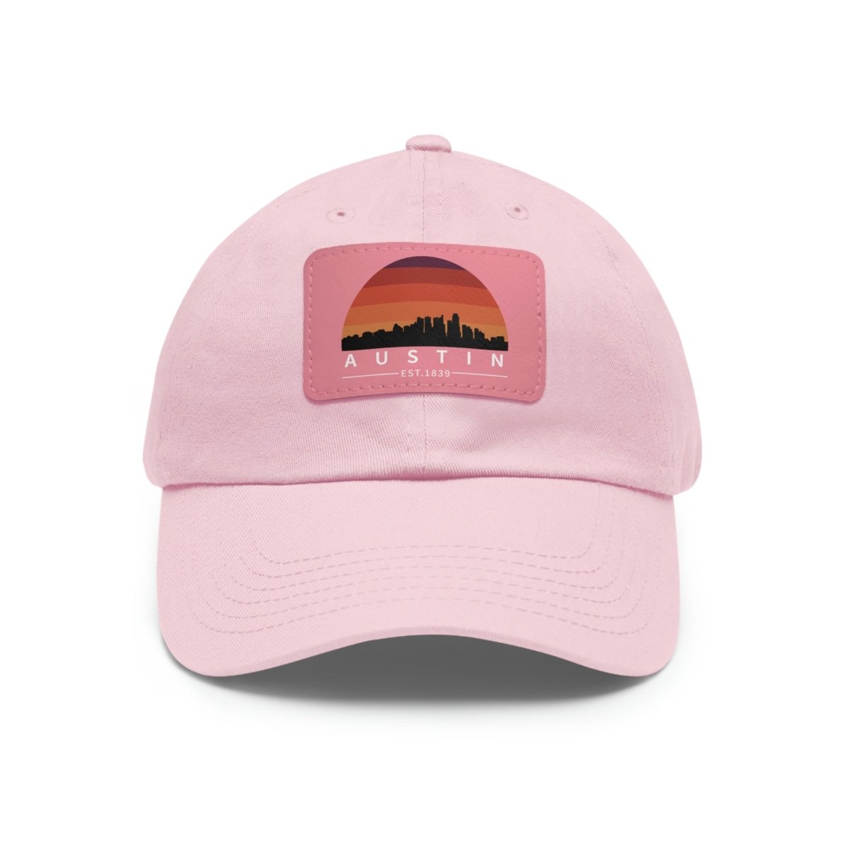 Austin Established Retro Sunset Hat with Leather Patch - Hats | ShirtyAgents
