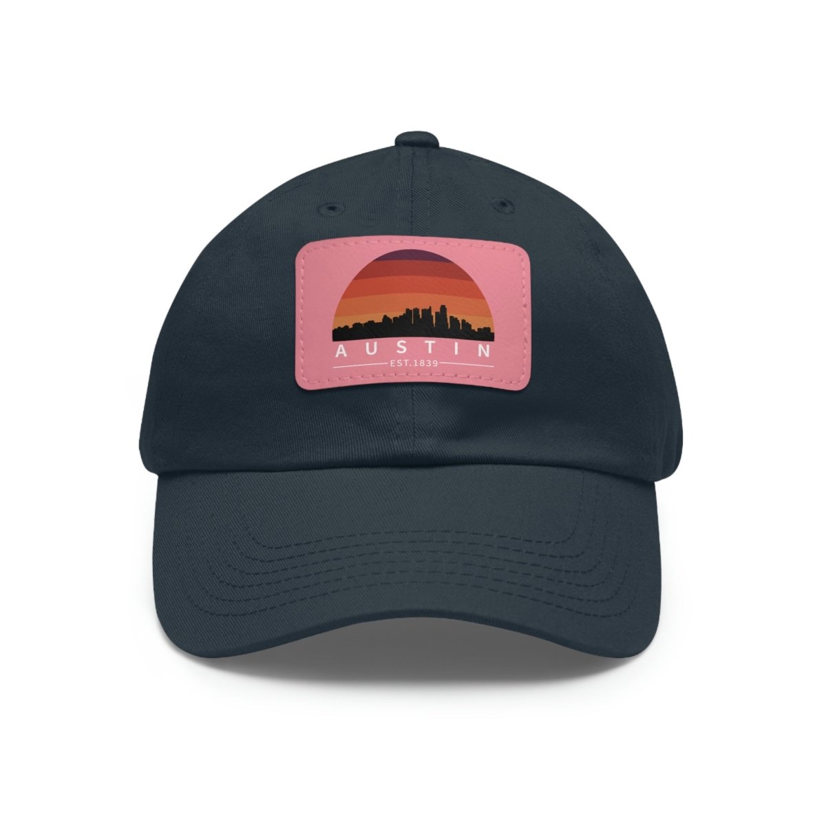 Austin Established Retro Sunset Hat with Leather Patch - Hats | ShirtyAgents