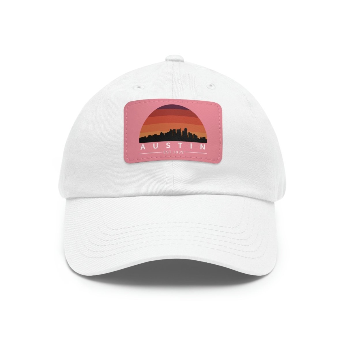 Austin Established Retro Sunset Hat with Leather Patch - Hats | ShirtyAgents