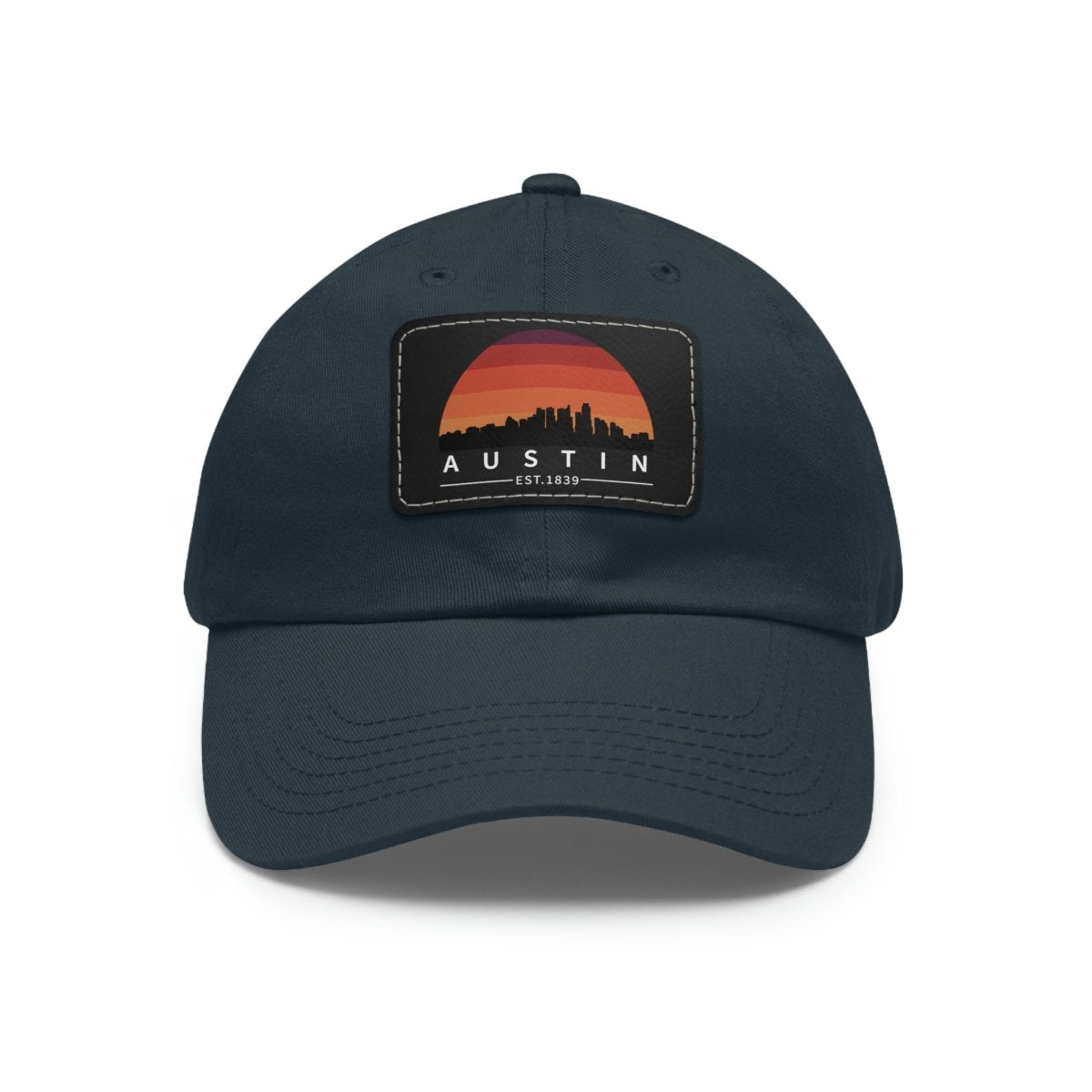 Austin Established Retro Sunset Hat with Leather Patch - Hats | ShirtyAgents