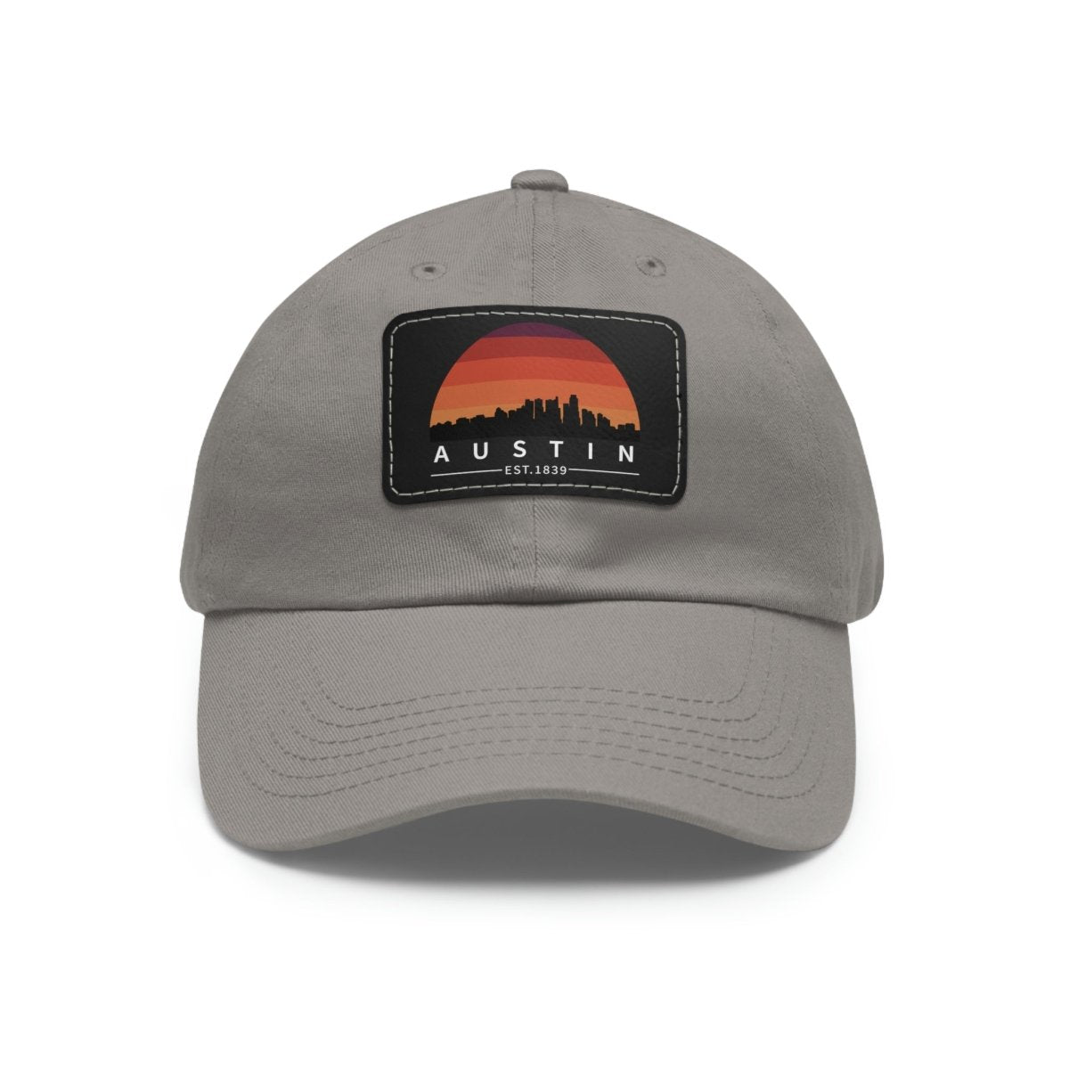 Austin Established Retro Sunset Hat with Leather Patch - Hats | ShirtyAgents